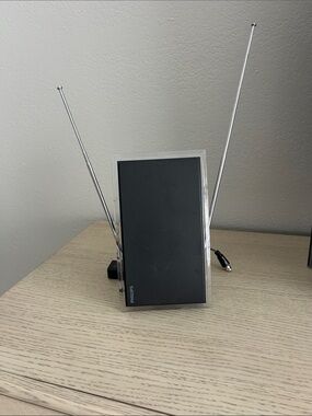 Philips Antenna with Silver Telescopic Rods and Black Front